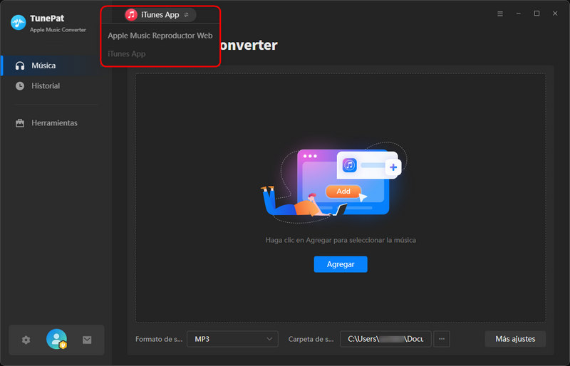 Interfaz principal