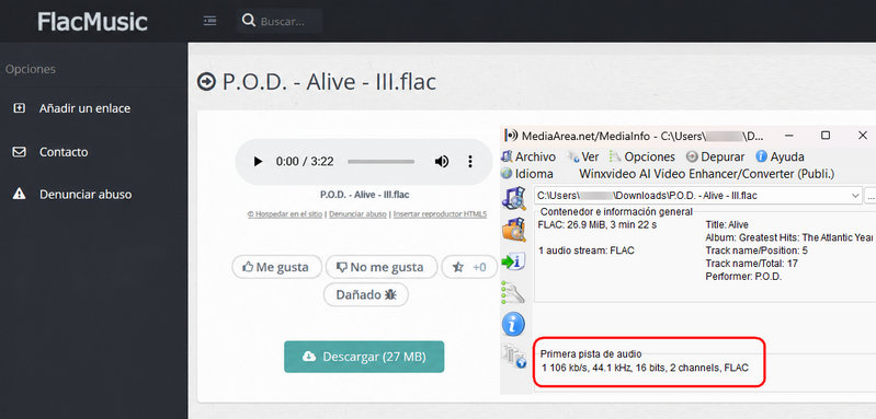 sitio de flacmusic