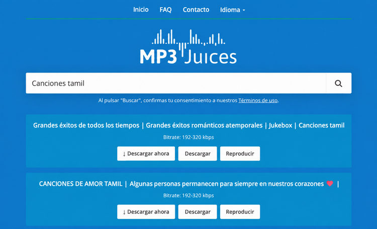 descargar canciones tamiles con MP3Juices