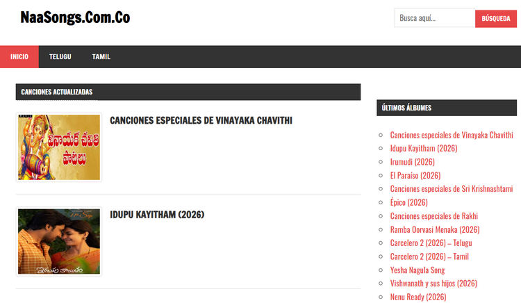 descargar canciones tamiles MP3 con NaaSongs