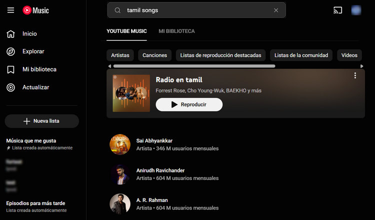 descargar canciones tamiles desde YouTube