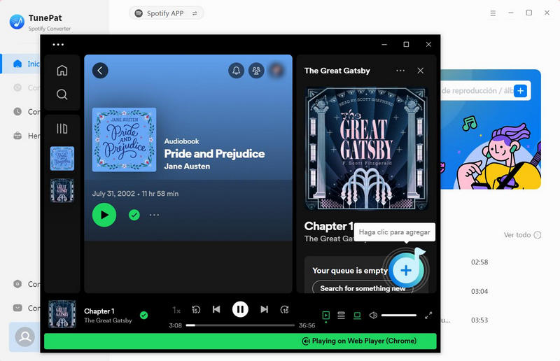 Agregue audiolibros de Spotify a TunePat