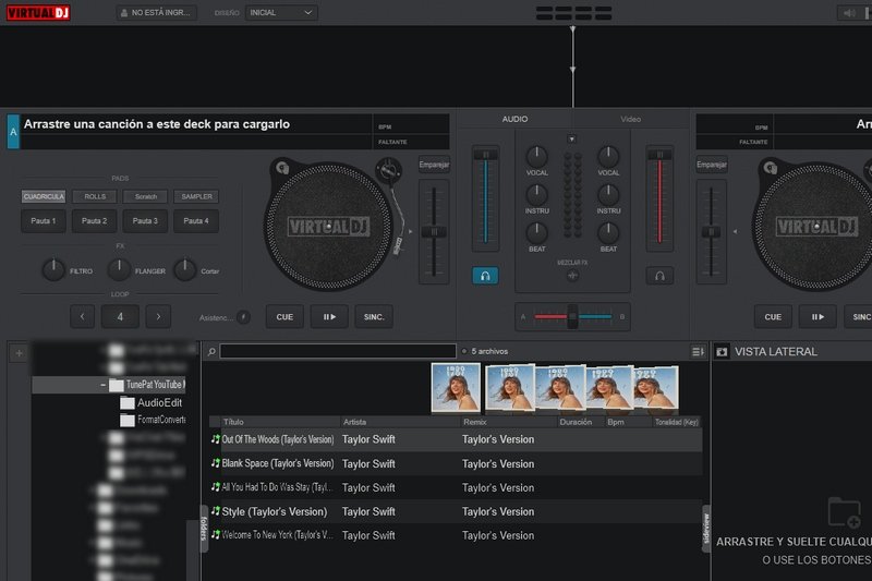 explorar música de youtube en virtual dj