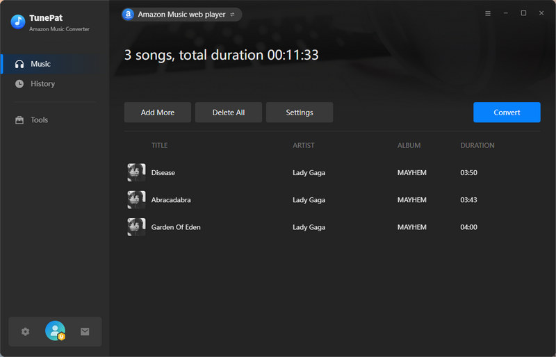 convert amazon music playlist to pc