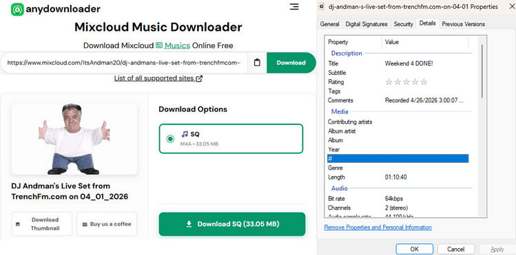Anydownloader Mixcloud Downloader