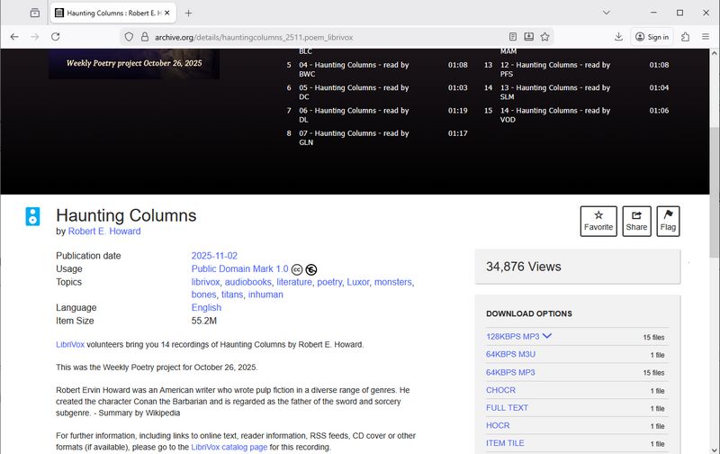 Internet archive audiobooks