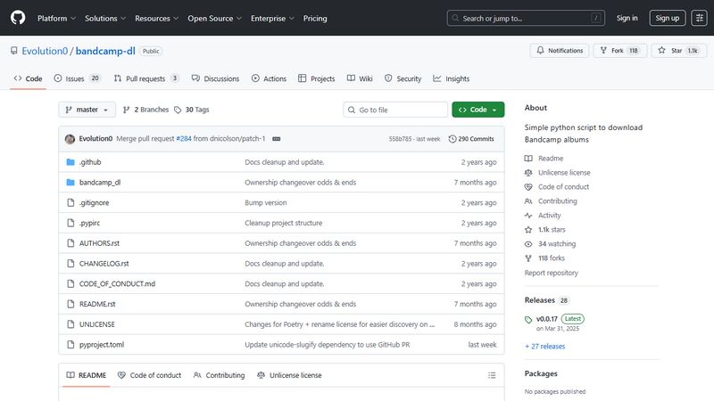 bandcamp‑dl MP3 FLAC download