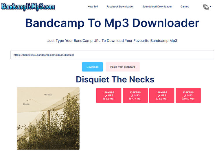 Bandcamp to MP3