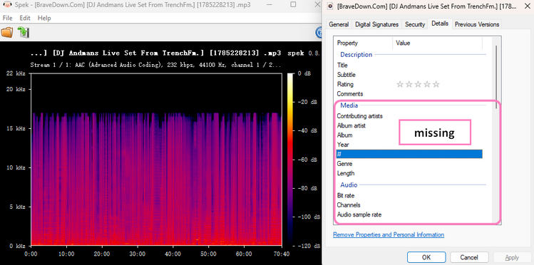 BraveDown Mixcloud Downloader Test Result
