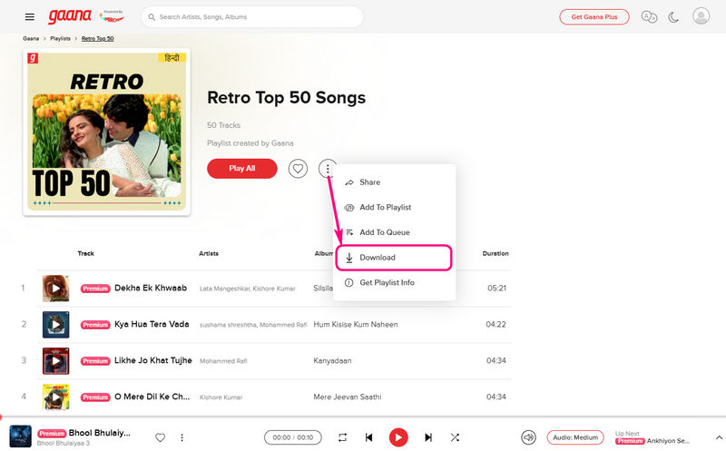 Download Gaana Music Directly