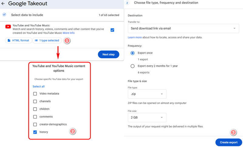 Export Your Data Using Google Takeout