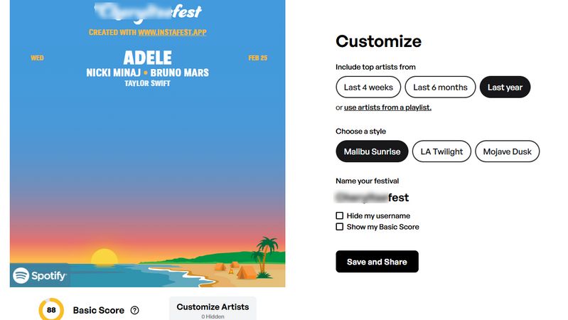 generate festival lineup poster