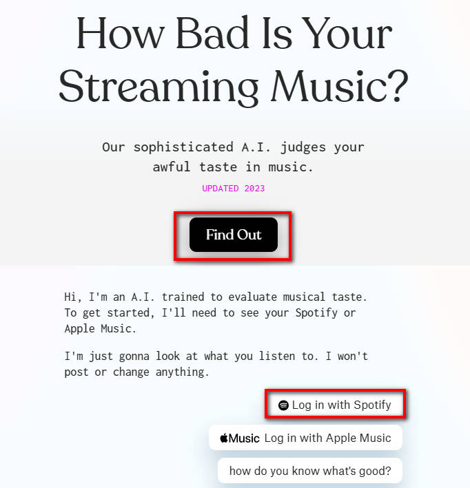 How Bad is Your Spotify