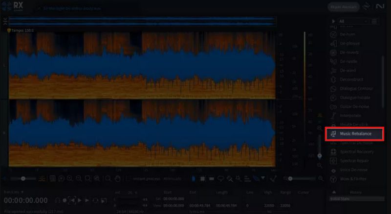 Music Rebalance module on RX 11