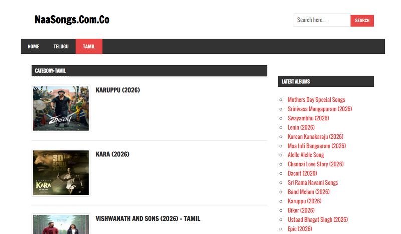 naasongs Tamil download mp3