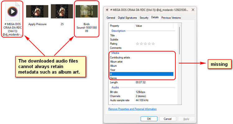 SoundCloudMe Metadata Support