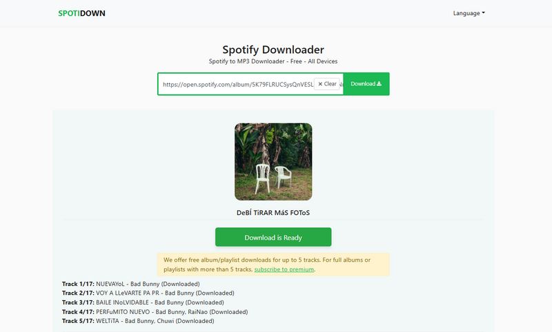 spotidown.app Spotify downloader