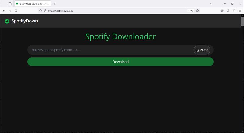 SpotifyDown interface