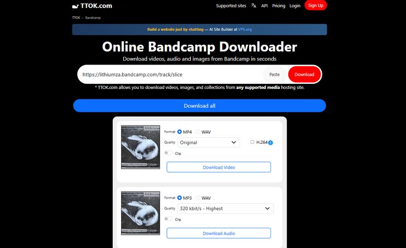 TTOK Bandcamp MP3 Downloader