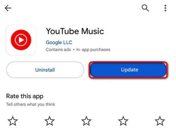 update youtube music