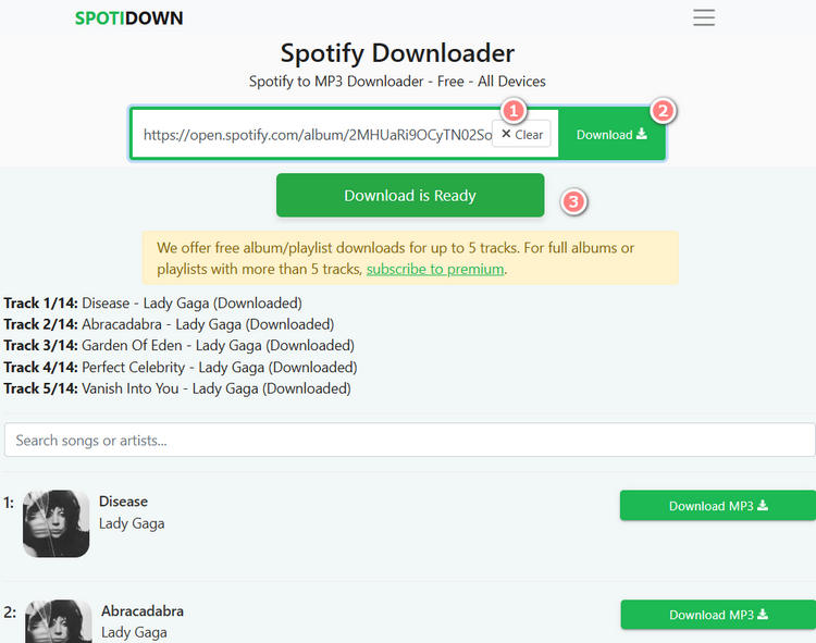 SPOTIDOWN download process