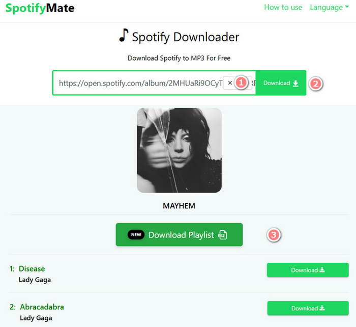 SpotifyMate Spotify Downloader