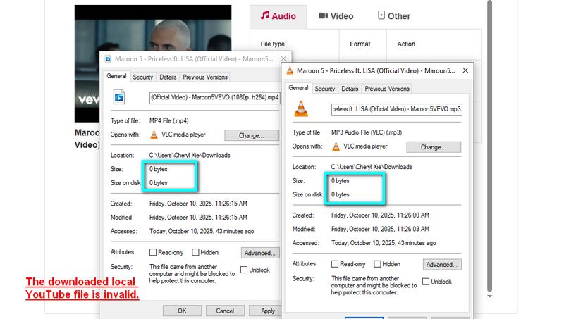 y2matetube export invalid file