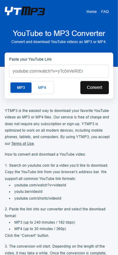 YTMP3 MP3 converter android