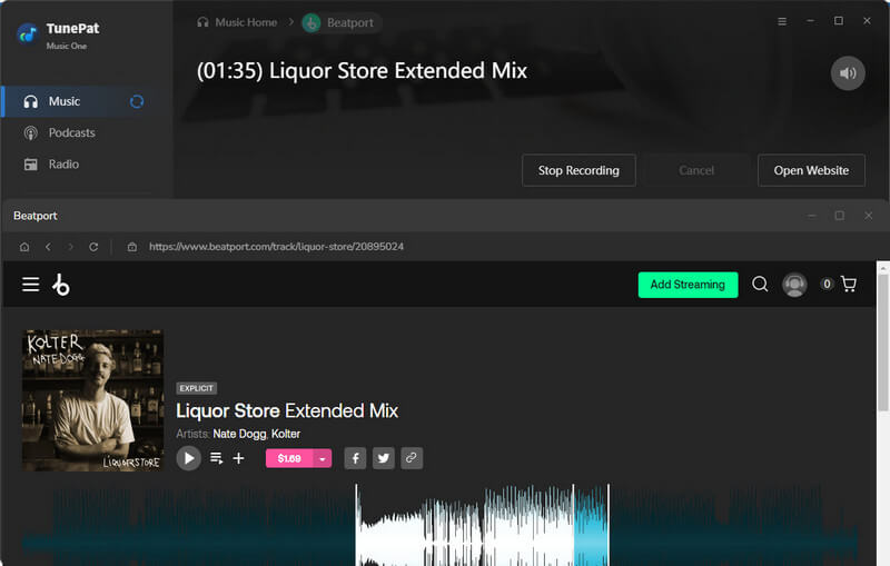 add Beatport to tunepat