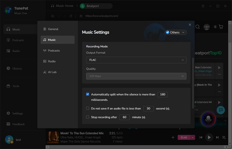 Customize output settings
