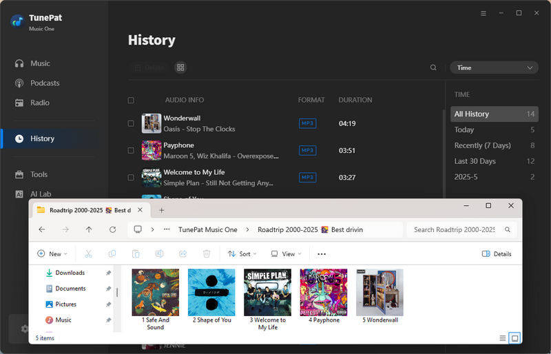 converted road trip songs