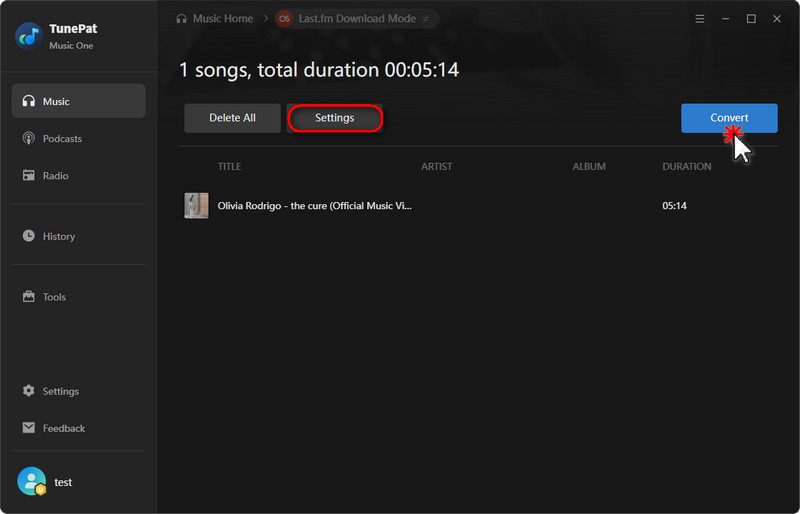 convert Last.fm song to mp3