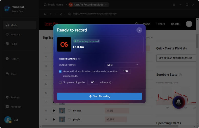 record Last.fm in mp3