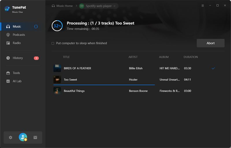 converting spotify