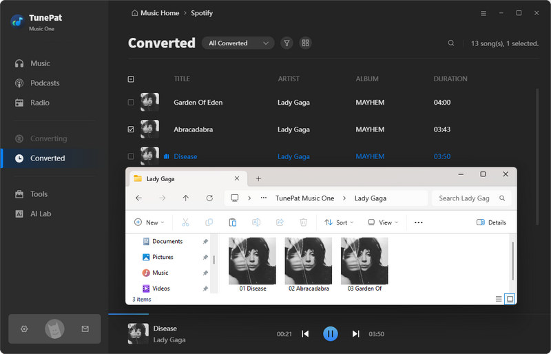 converted music