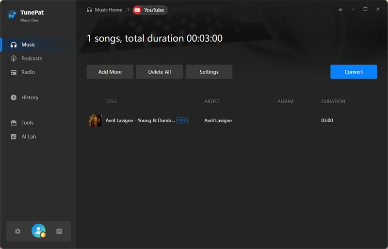 convert youtube video to audio file