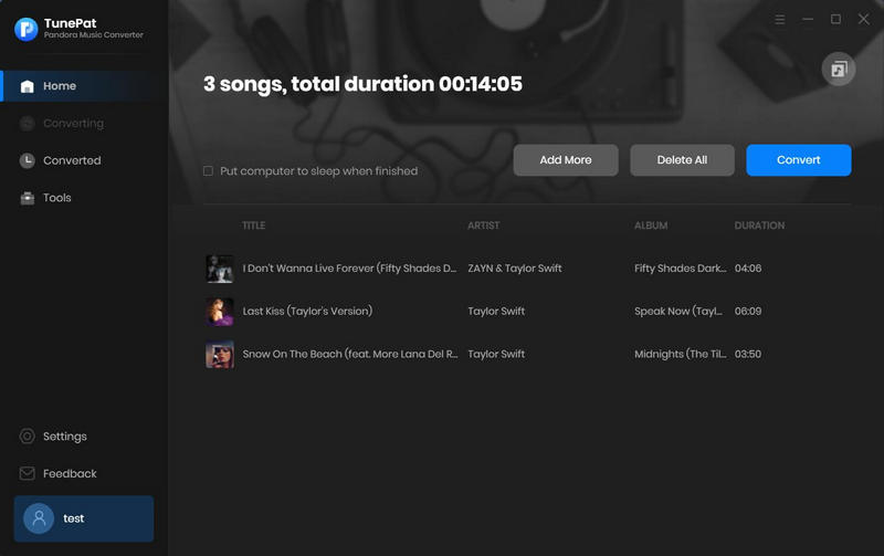 convert multiple pandora playlists