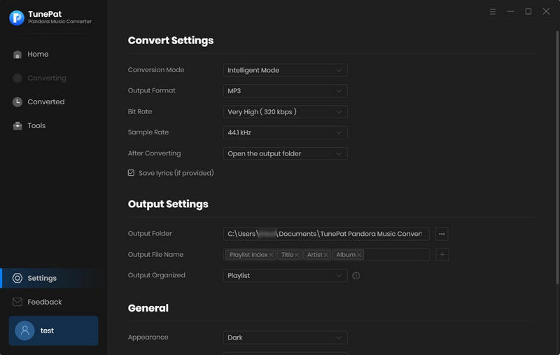 choose the output format