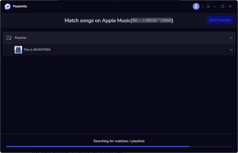 match Spotify playlists with apple music