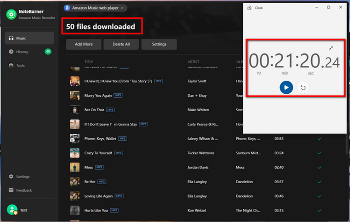 noteburner download speed test