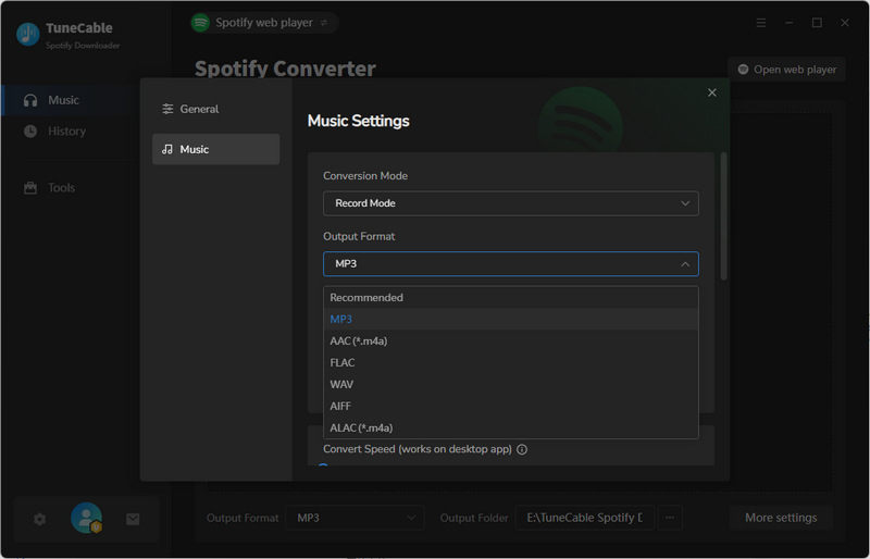Customize output settings