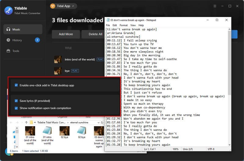 Tidabie lyrics download test