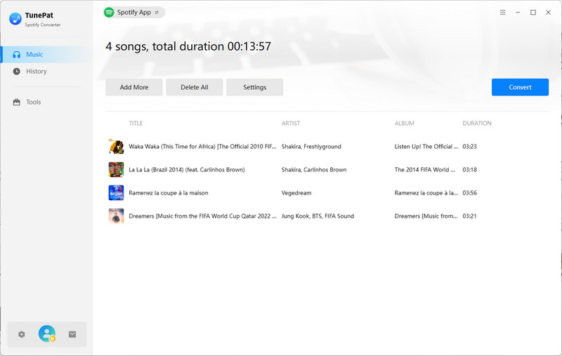 convert multiple spotify playlists