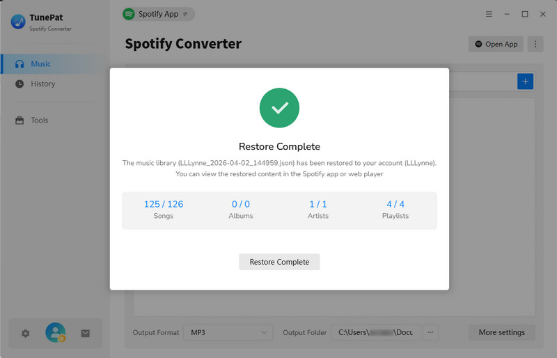 back up music library