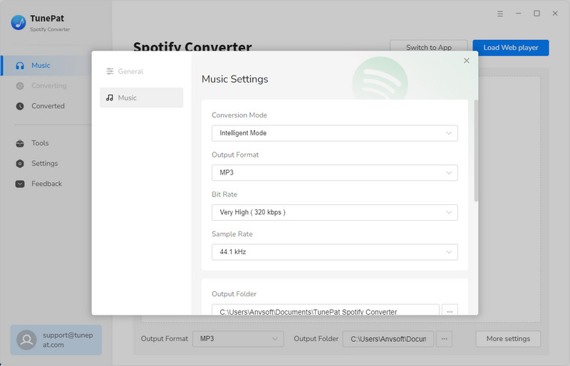 Customize output settings