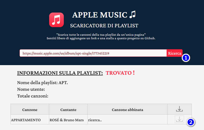 APPLE MUSIC PLAYLIST DOWNLOADER
