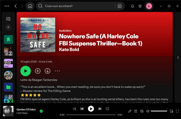 Ottenere audiolibri gratuiti su Spotify