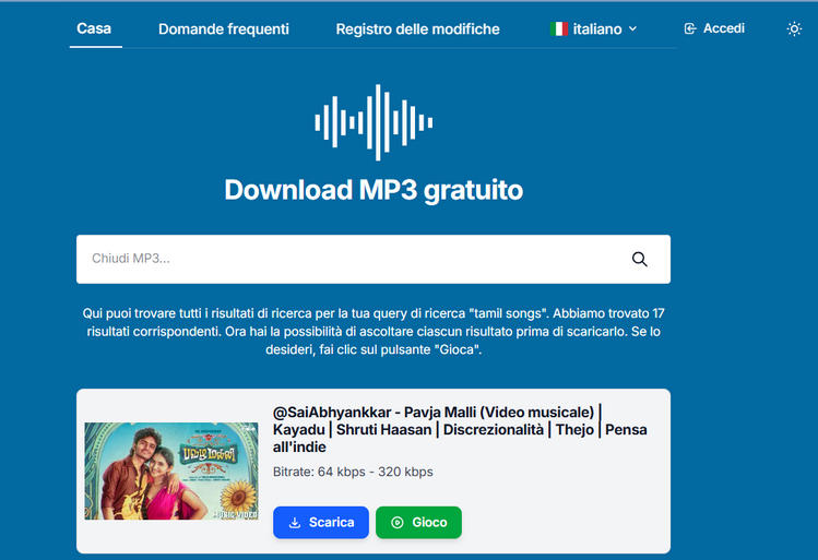 MyGOMP3 download brani tamil