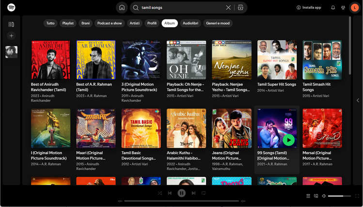 download brani tamil da Spotify