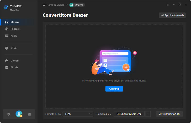 TunePat Music One converti Deezer